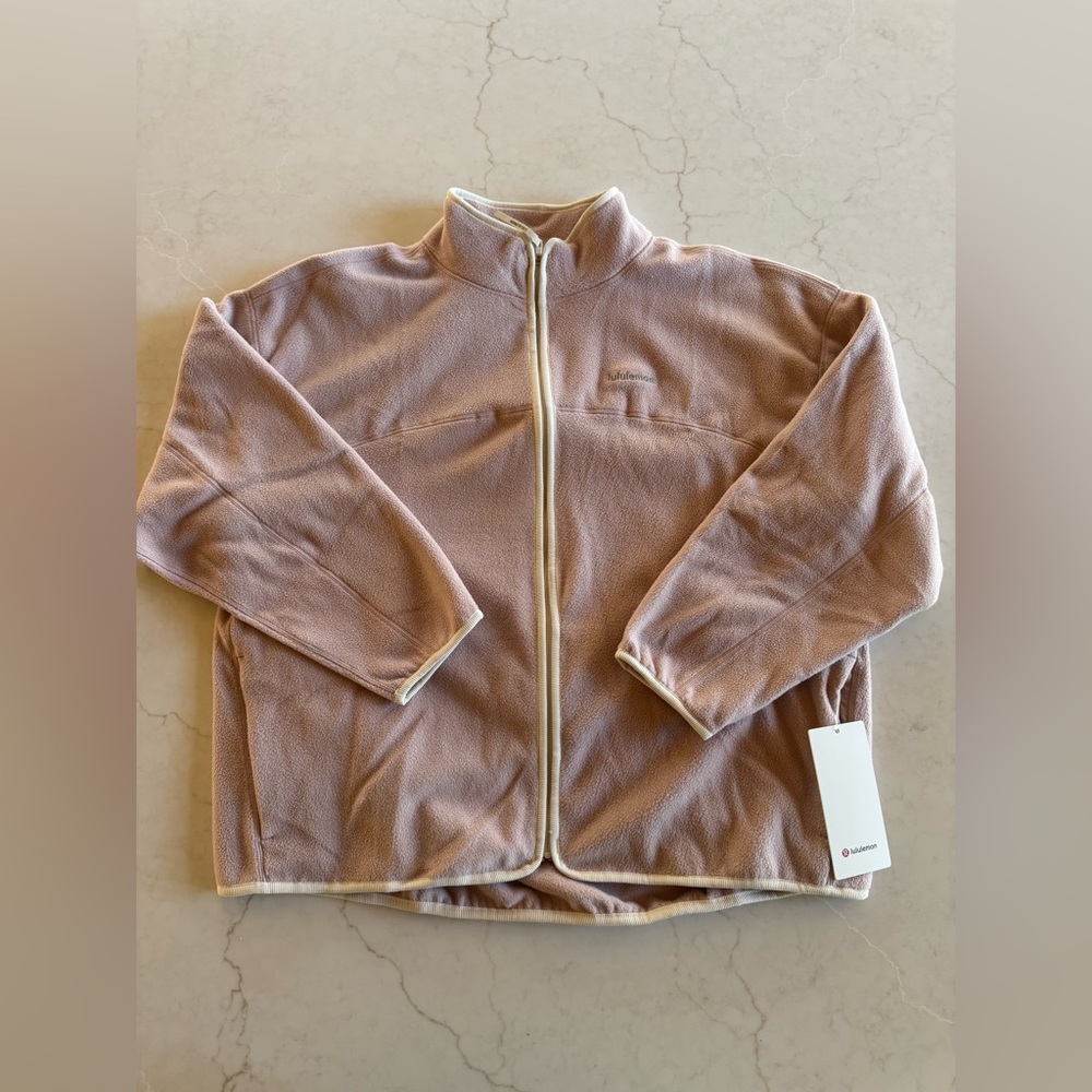 NWT Lululemon Mink Berry Tumbled Fleece Full Zip - Size XL